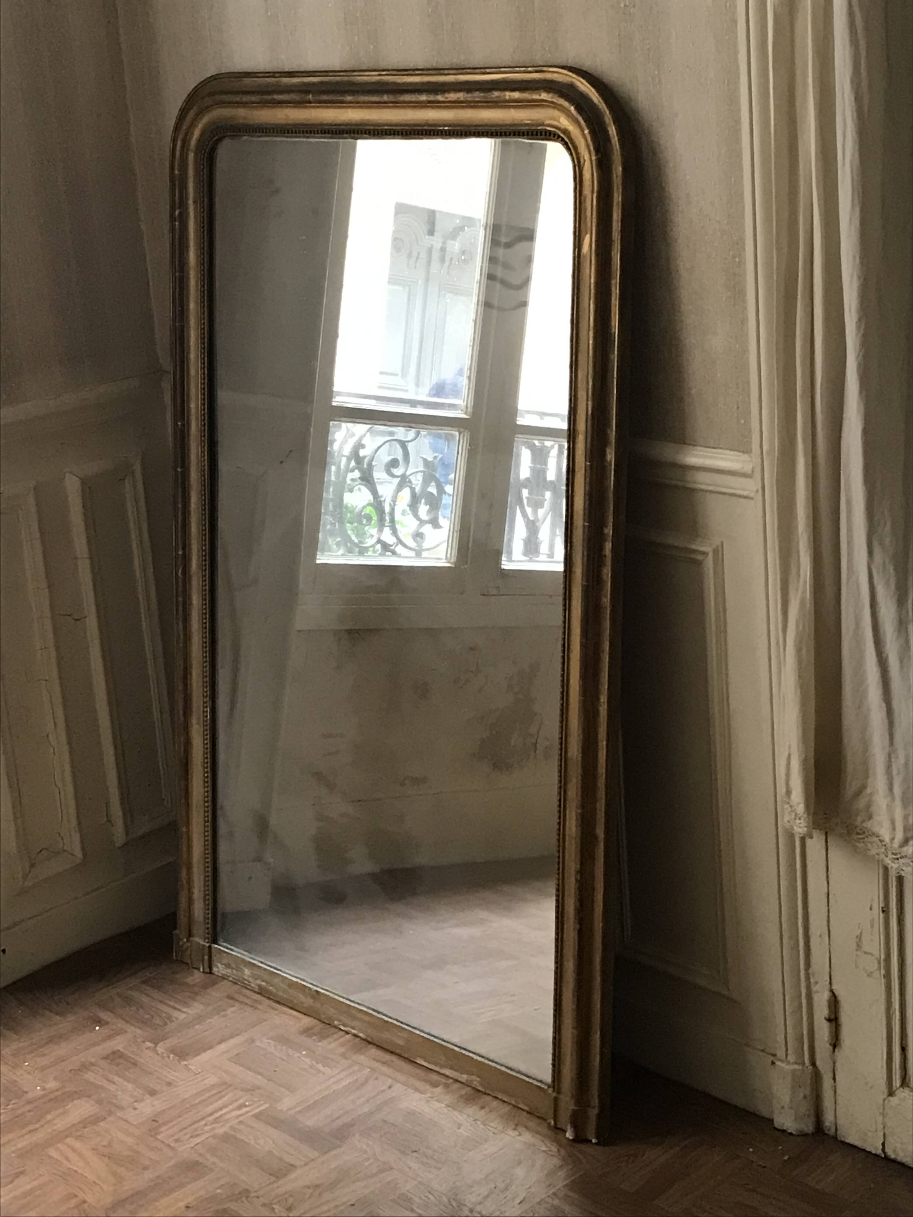 Large Louis-Philippe gilded trumeau.