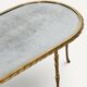 Maison Baguès coffee table in gilded bronze and aged mirror – 1950s