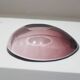 Decorative bowl, pink-purple, glass, designed by A. F. Gangkofner, Hessengl