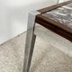 XL Midcentury modern coffee table in metal, rosewood and Arabescato marble, Italy, 1970.