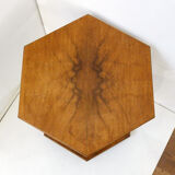 Hexagonal Art Deco pedestal table