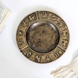 Large brass pocket emptier | Zodiac signs