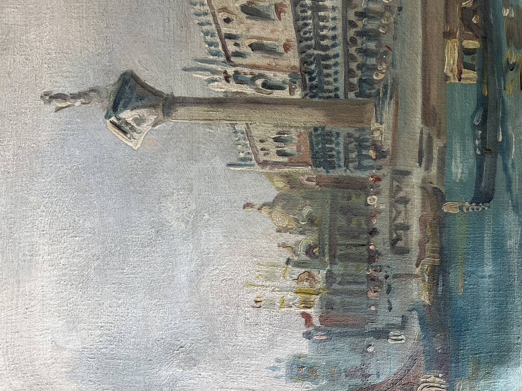 View Of Venice, 20th Century, Unsigned, Oil On Canvas, 38.5x28.5cm, Unframed