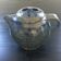 Blue stoneware teapot