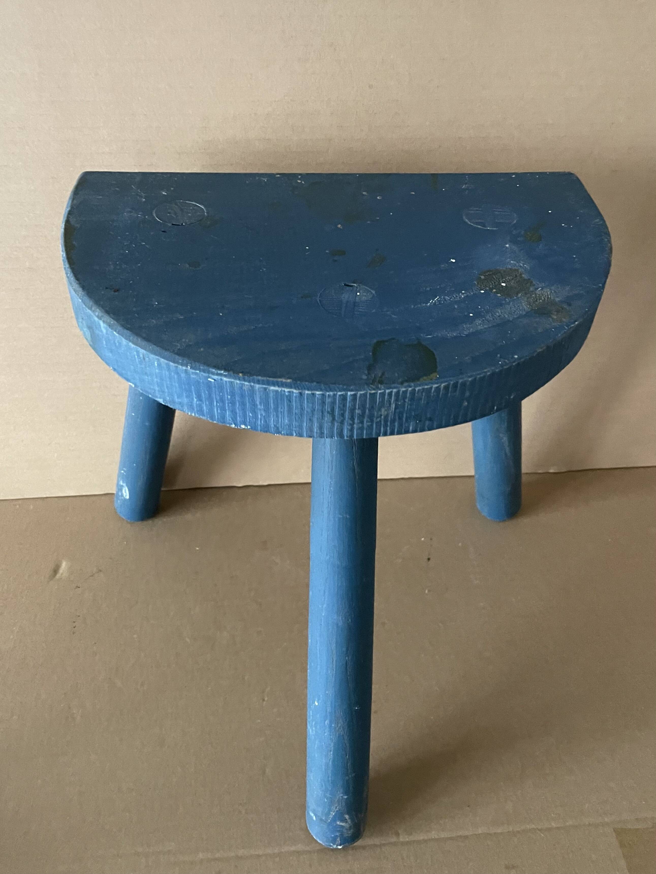 Wooden tripod stool