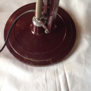 Vintage desk lamp, orientable, burgundy, 70s, brand AIRIMIA
