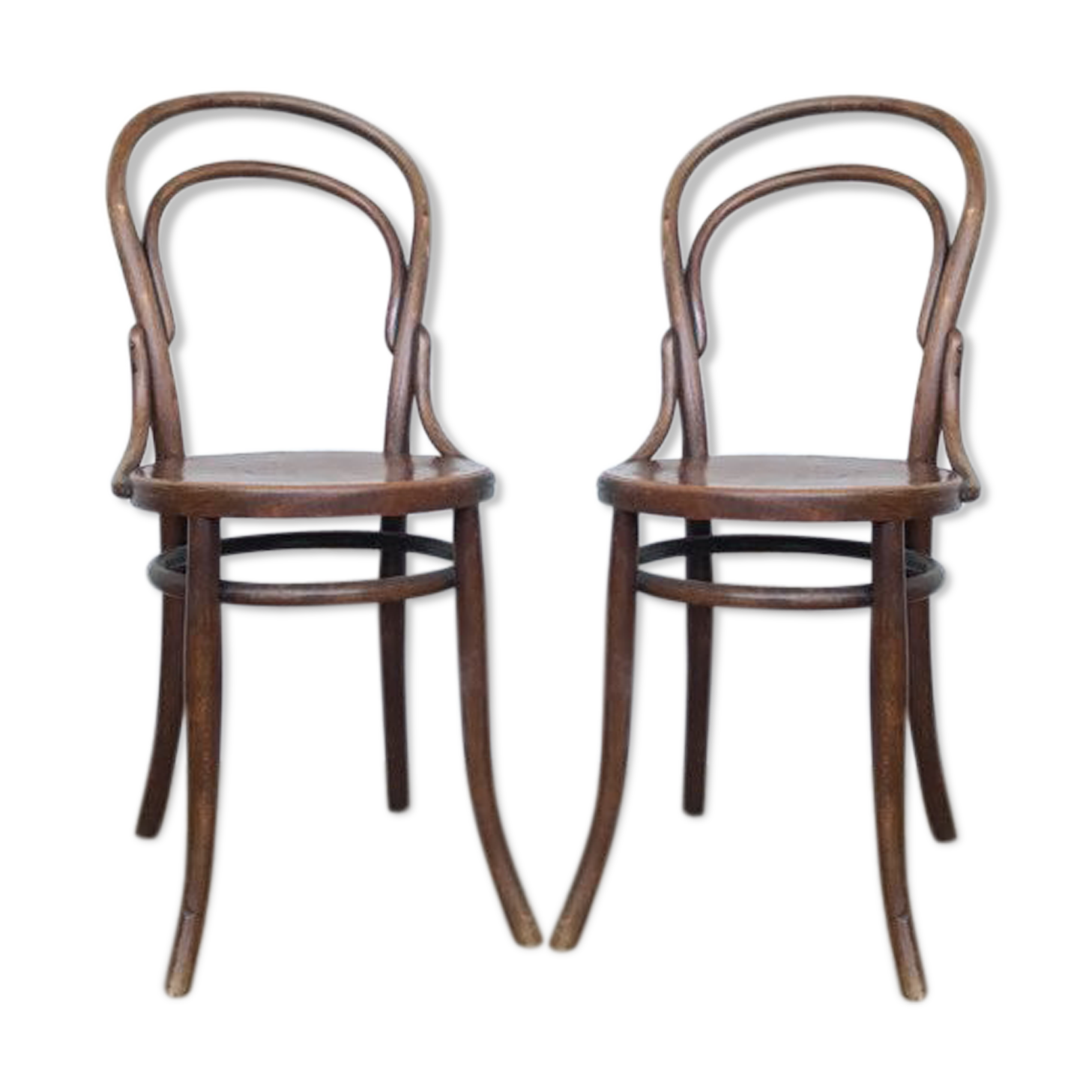 Pair of bistro chair number 14 fischel