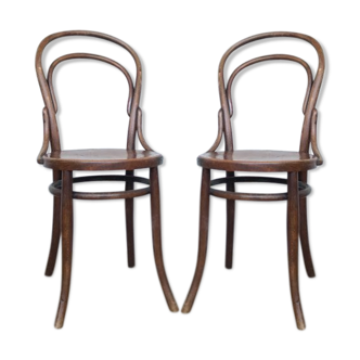 Pair of bistro chair number 14 fischel
