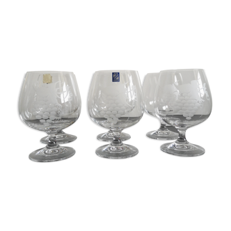 Verres de dégustation en cristal gravé Maitre Cristallier Bourdon