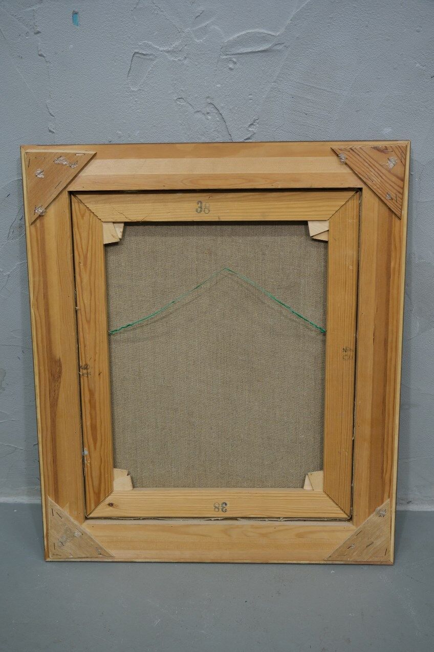 Einar Emland, Swedish painting, 1960s, Oil on canvas, Framed