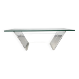 1970s plexiglass coffee table
