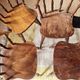 Set of 4 Western Bistro Chairs in Solid Wood – Vintage Pub Style