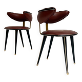 Set of 2 Umberto Mascagni chairs, 1960s