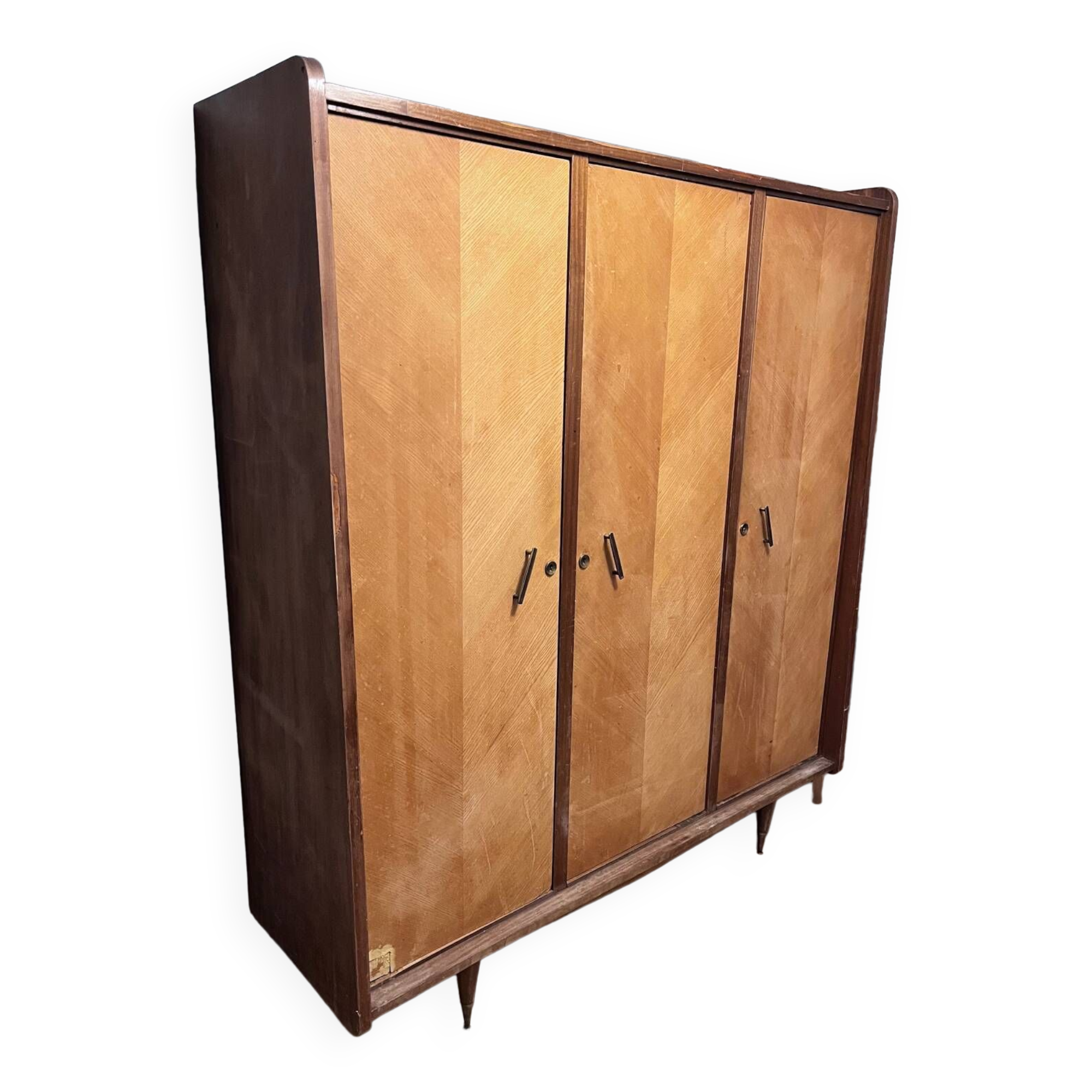 1960s wooden wardrobe
