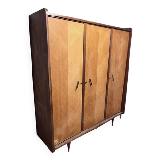1960s wooden wardrobe