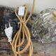 Set of two electrified portable lamps