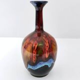 Glazed Earthenware Vase by Giovanni Poggi for San Giorgio Albisola Ceramics