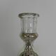 Set of 2 mercury candlesticks, circa 1900 (poor man's silver)