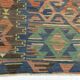 5x11 Green & Blue Tribal Turkish Vintage Kilim Rug 170x333Cm SK 35197