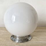 Art Deco opaline ball ceiling light