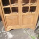 Glass cabinet art deco period library in oak
