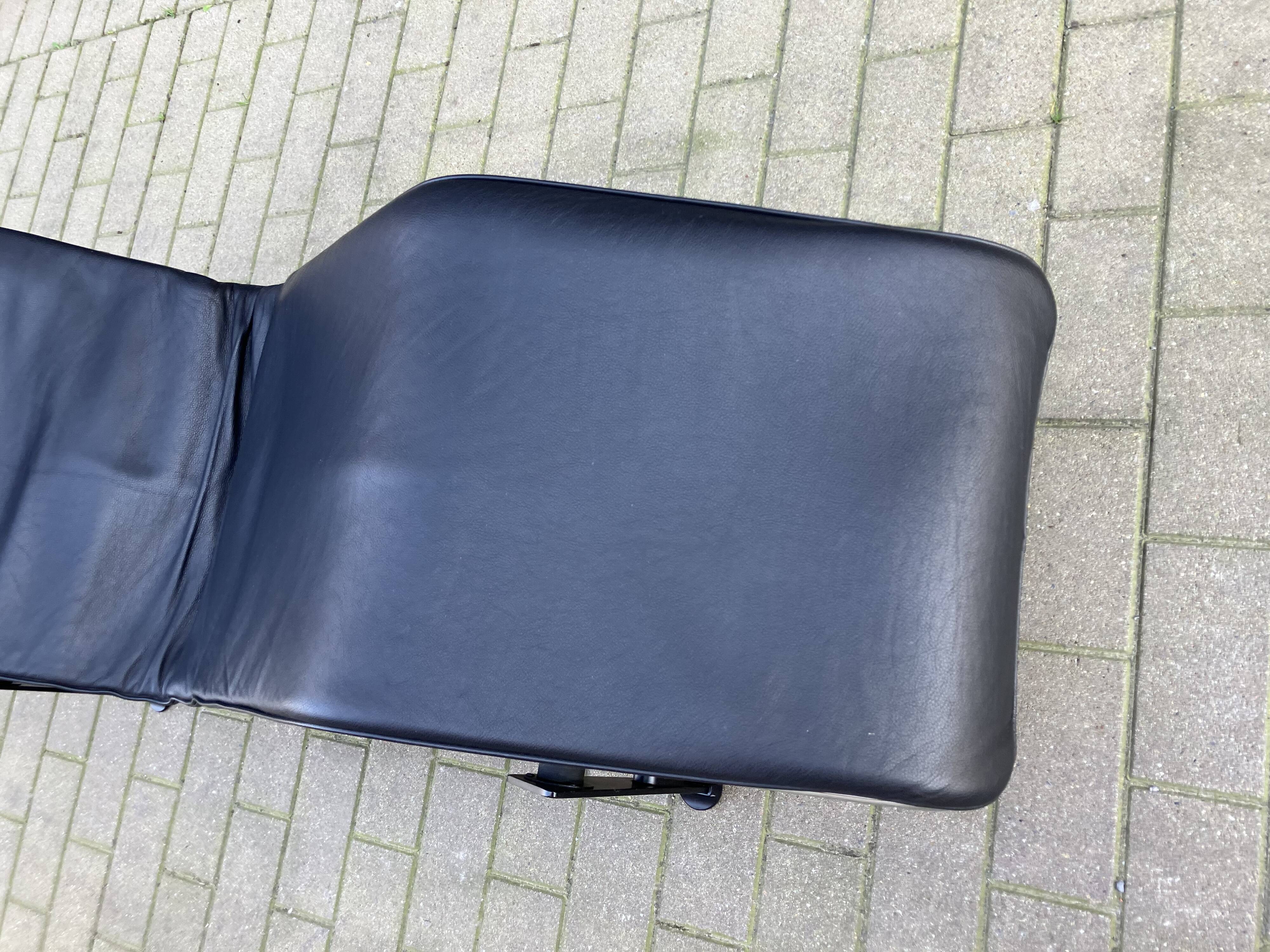 3x Original Cassina Le Corbusier Lc4 Black/chrome, New!