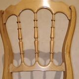 5 old caned chairs