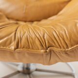 Wammes  cognac leather lounge chairs by Gerard Van Den Berg  for Montis 1978