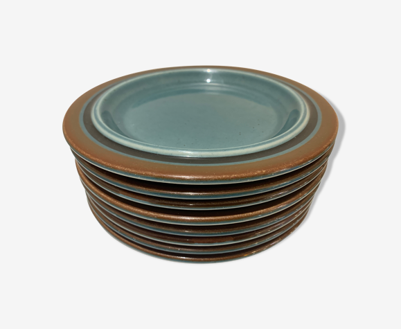 8 ceramic dessert plates, Meri by Ulla Procope for Arabia Finland, 1960 |  Selency