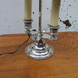 Silver bronze hot water bottle lamp