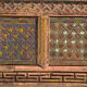 Buffet bas ancien chinois sculpté en sapin à panneaux ornés – Gansu, vers 1930