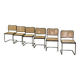 Ensemble de 6 chaises Cesca B32 de Marcel Breuer 1970’s