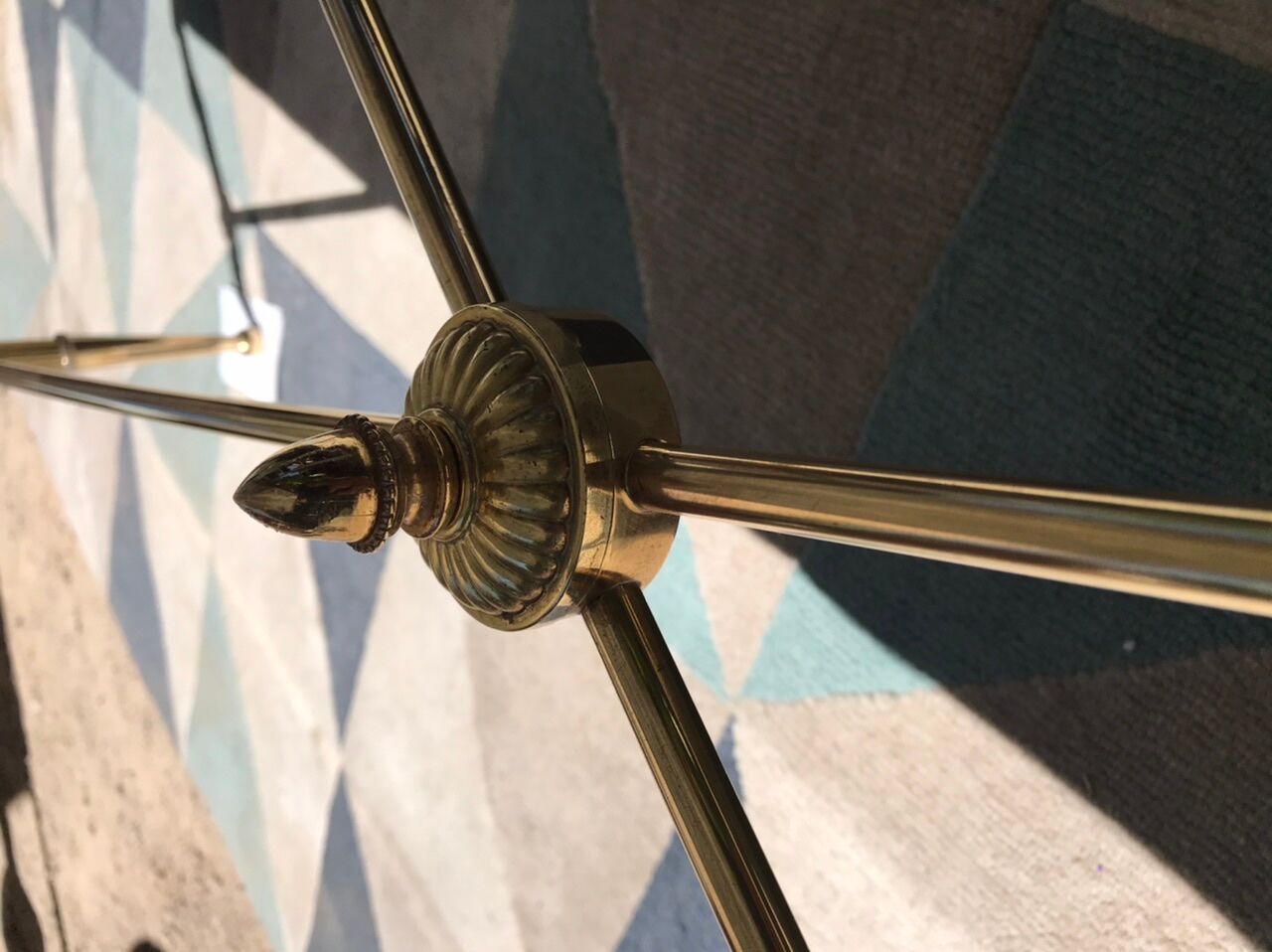 Green marble coffee table