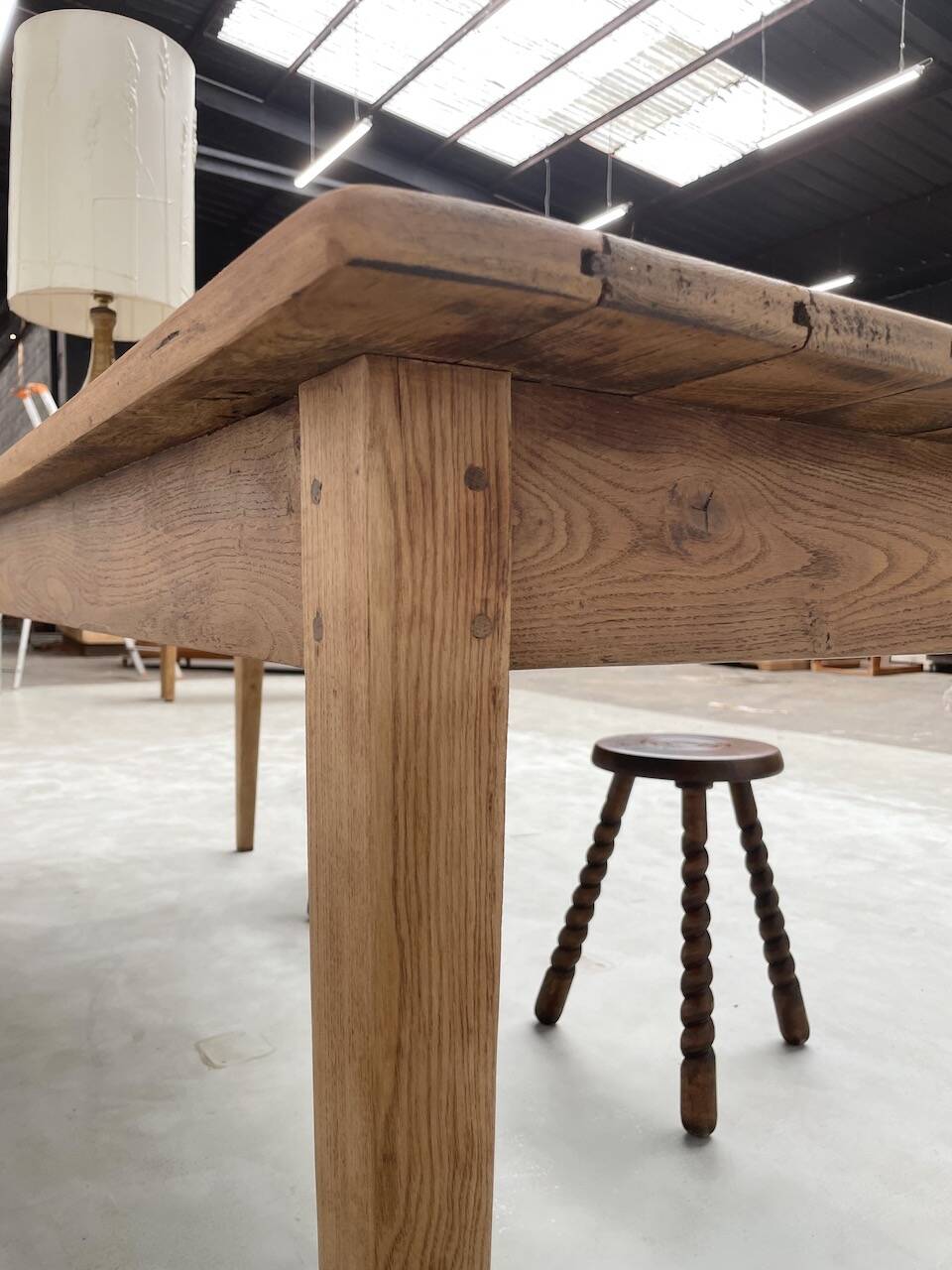 Pine and oak farmhouse table 220 cm