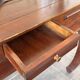 Solid wood console – colonial style – curved legs – drawer – 100x40x81cm