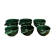 Lot of 6 ear bowls in faience of Saint Clement