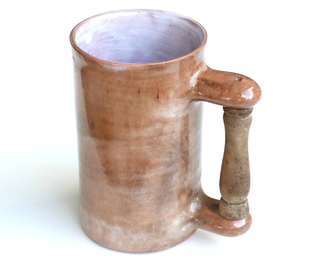 Mug with wooden handle in ceramic by Jean and Robert Cloutier, 1970s.