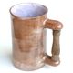 Mug with wooden handle in ceramic by Jean and Robert Cloutier, 1970s.