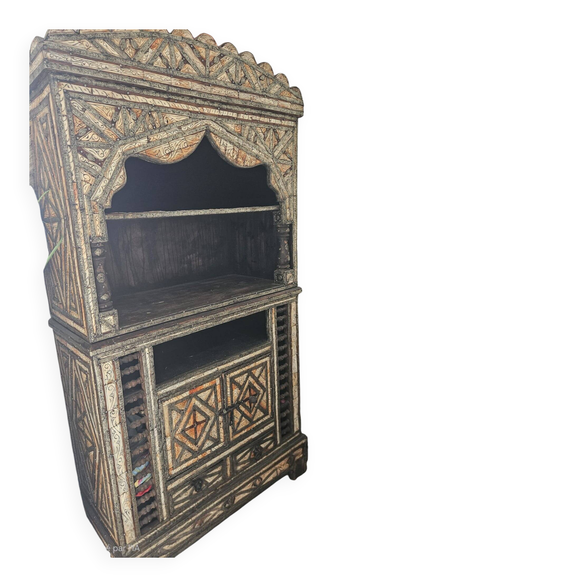 Meuble 2 corps artisanal, Maroc Agadir