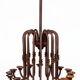 Large antique chandelier with 16 light arms