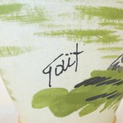 Paire de pichets carafe signé Gaitaud grés Basque années 50