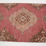 3x13 Red & Pink Vintage Runner Rug, 91x399Cm