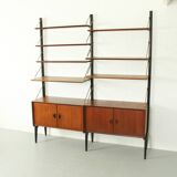 Teak Modular Wall System by Louis van Teeffelen for WéBé, 1955