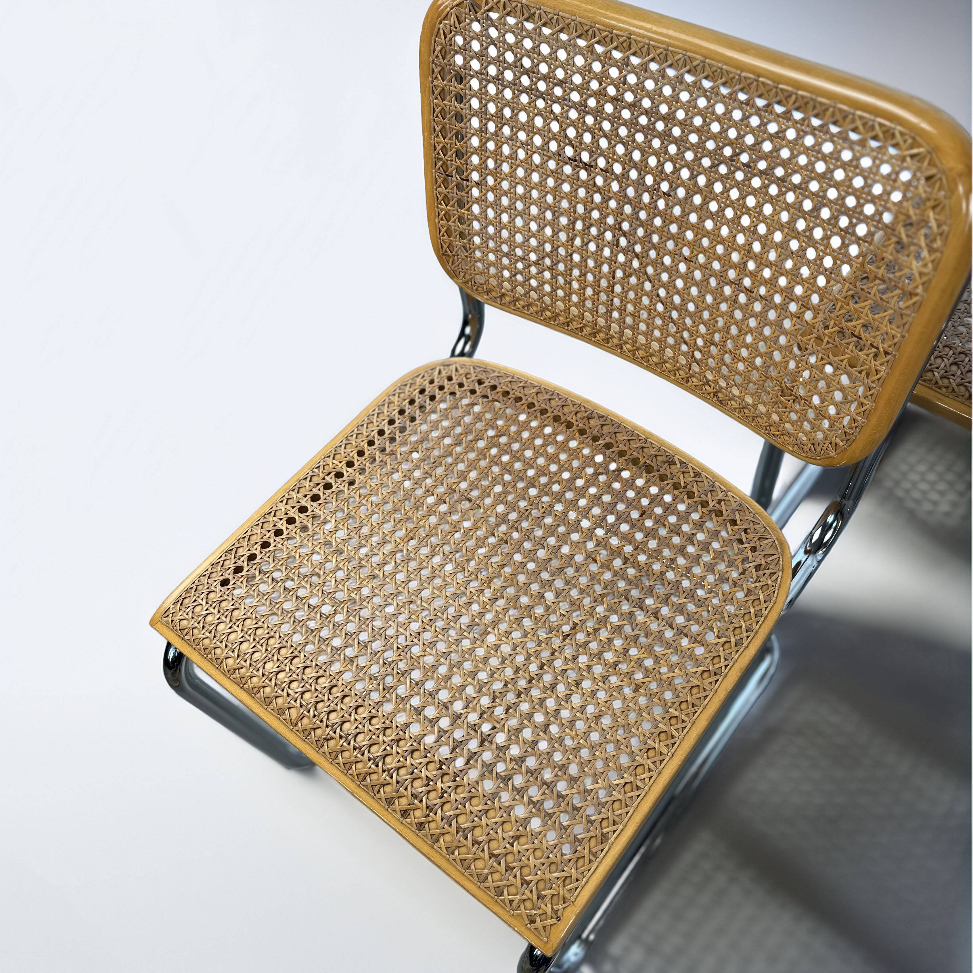 Ensemble de 6 chaises Cesca de Marcel Breuer pour Gavina, années 1960
