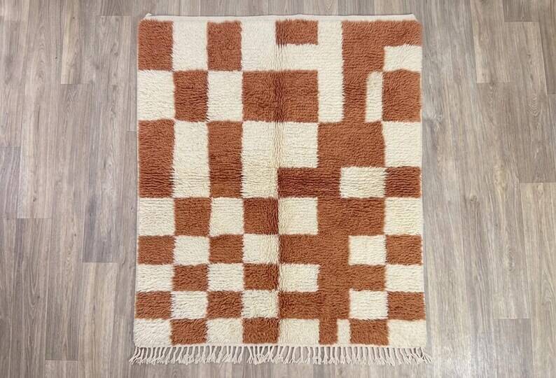 Tapis bérbere marocain décoré 200cmx300cm