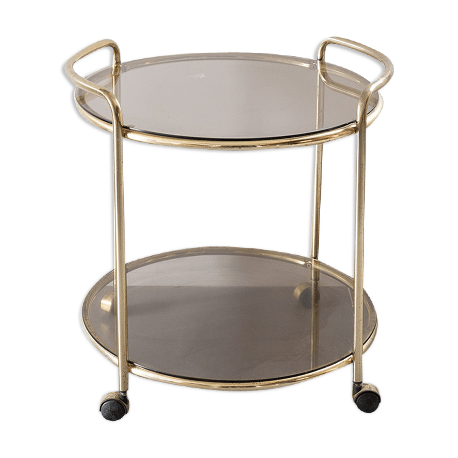 Golden serving table