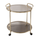 Golden serving table