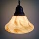 Art Deco suspension in marbled opaline, Scailmont (Belgium), 1920-30
