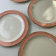 Assiettes à dessert vintage 