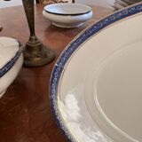 Old Oval Plate 34x23cm Limoges Porcelain Betoule & Legrand